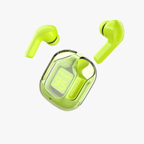 Crystal Transparent Case With Type-c Charging | Earbuds Bluetooth 5.3 (without Pouch)