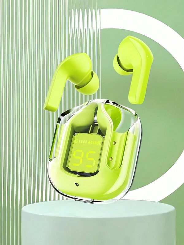 Crystal Transparent Case With Type-c Charging | Earbuds Bluetooth 5.3 (without Pouch)