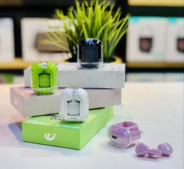 Crystal Transparent Case With Type-c Charging | Earbuds Bluetooth 5.3 (without Pouch)