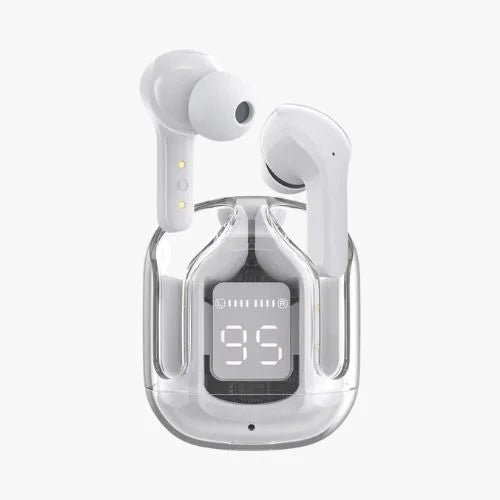 Crystal Transparent Case With Type-c Charging | Earbuds Bluetooth 5.3 (without Pouch)