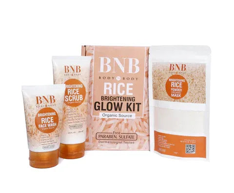Pack of 3 BNB Rice Extract Bright & Glow Kit