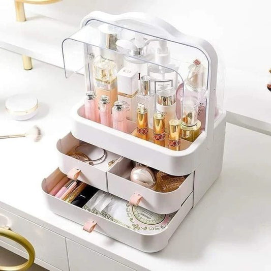 Multi-functional Acrylic Cosmetic Organizer With Multiple Drawers (H)