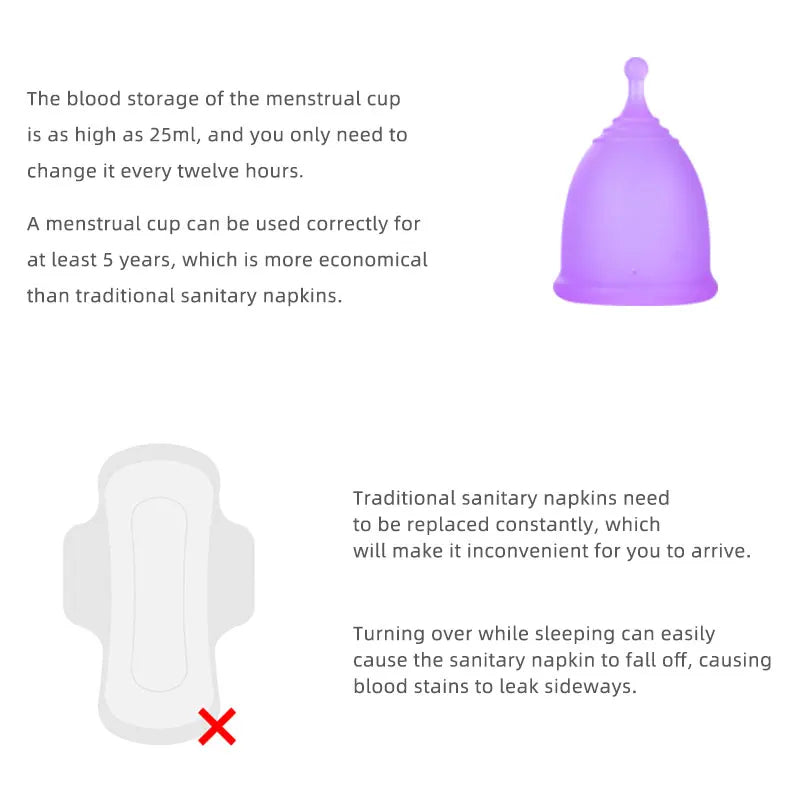 Menstural Cup Medical Aproved Silicon