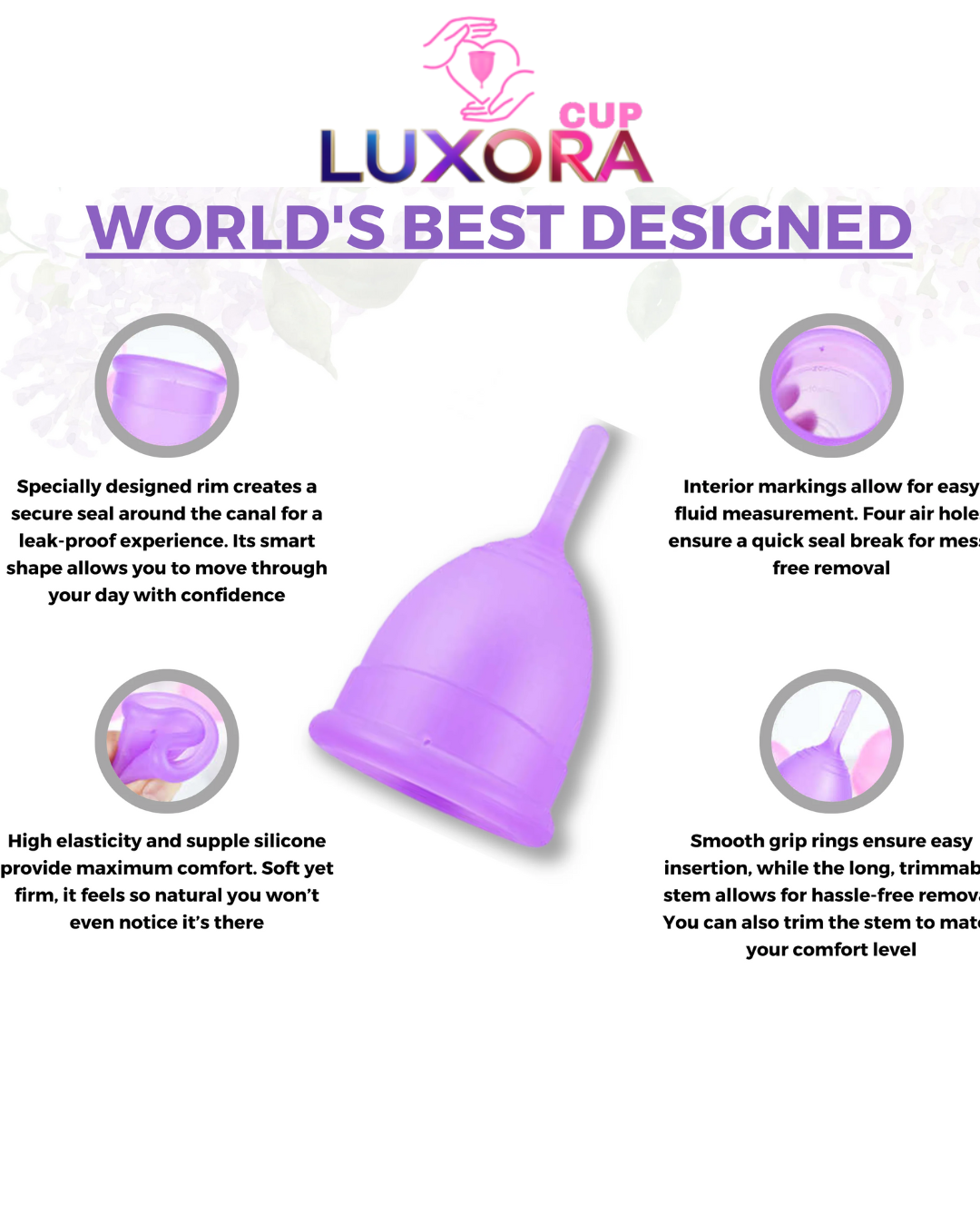 Menstural Cup Medical Aproved Silicon