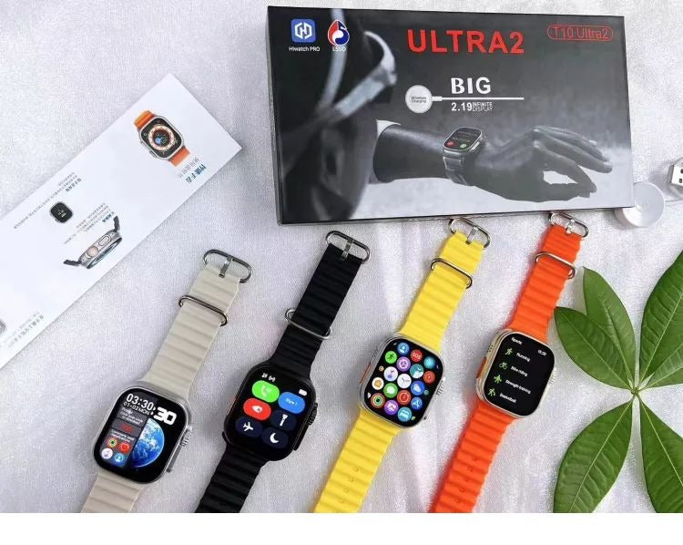 T10 Ultra2 Real Screw Straps Lock HD Display Smartwatch