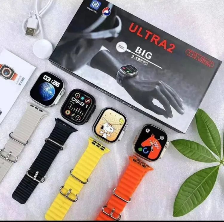T10 Ultra2 Real Screw Straps Lock HD Display Smartwatch