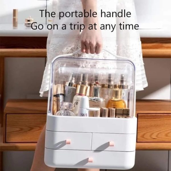 Multi-functional Acrylic Cosmetic Organizer With Multiple Drawers  (H)