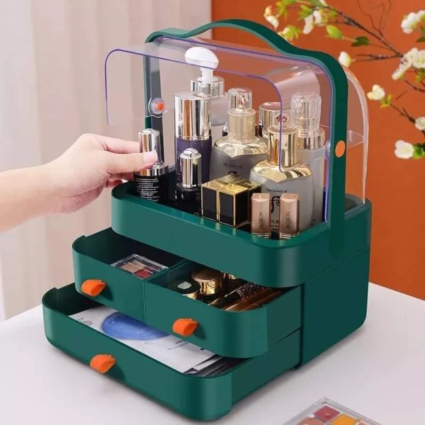 Multi-functional Acrylic Cosmetic Organizer With Multiple Drawers  (H)