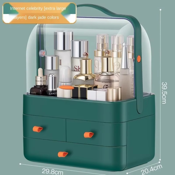Multi-functional Acrylic Cosmetic Organizer With Multiple Drawers  (H)
